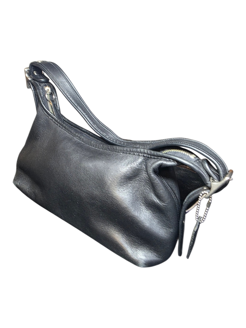 Vintage Coach Black Leather Legacy Small Hobo Bag 9059 USA Made Y2K Classic